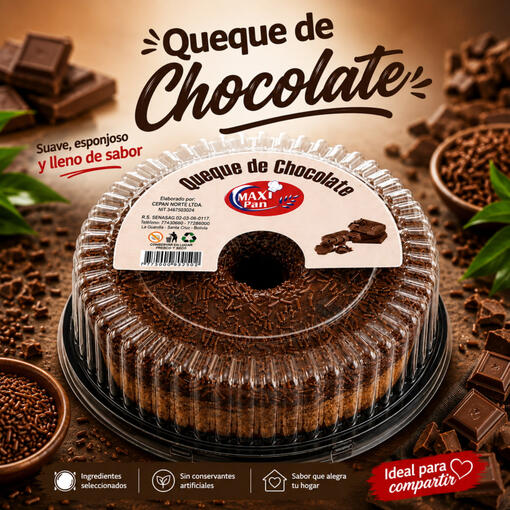 QUEQUE CHOCOLATE Queque de chocolate